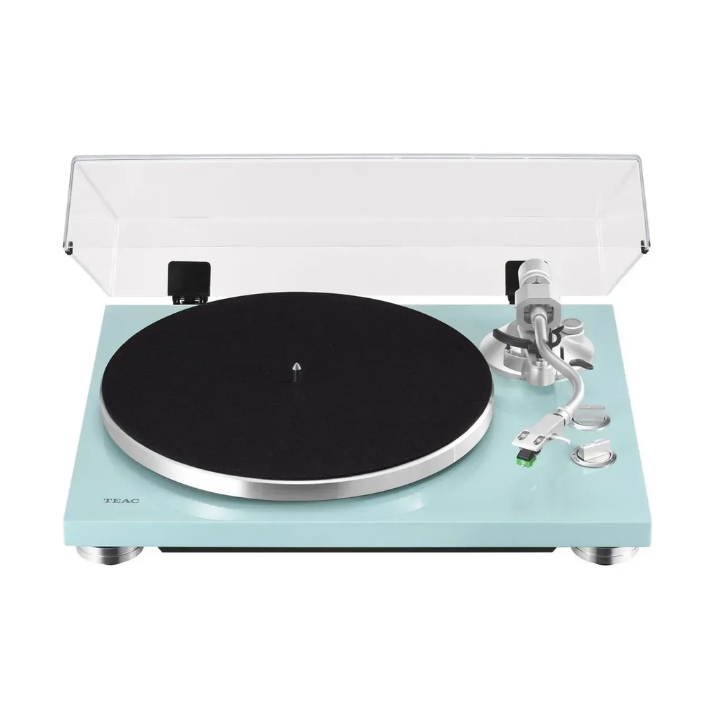 Hi-Fi gramofon TEAC TN-400BT-X/TB v tyrkysově modré barvě